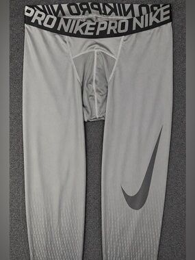 Nike Pro Dri-FIT 3/4 Compression Tights Gray Men’s Medium 25” Inseam